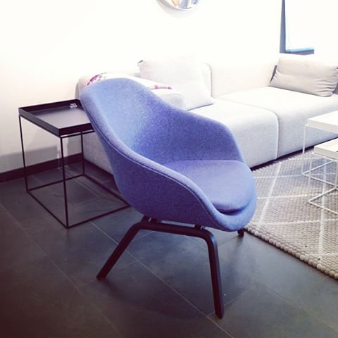 Fabric Hay Lounge Chair With Wood Legs , Modern Furniture Low Lounge Chair