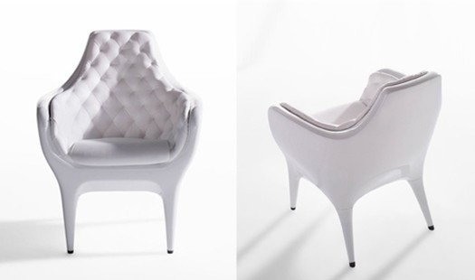 China Office Reception Fiberglass Lounge Chair PU Leather Poltronas Barcelona Style supplier
