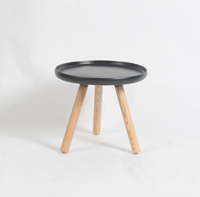 China Round Normann Copenhagen Coffee Table , Metal Simple Coffee Table With Wooden Legs supplier