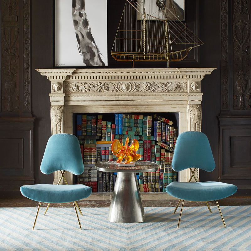 Hotel Design Maxime Lounge Chair Fab In Glamorous Boudoir Or