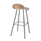 Grey Gubi Modern Bar Chairs Solid Steel Rod PP Plastic Comfortable SGS supplier