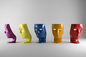 Human Face Fiberglass Nemo Mask Chair Decorative Function 92 * 94 * 134cm supplier