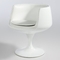 Fiberglass Tea Room Chairs For Bar Furniture , PU Leather Coffee Cup Chairs supplier