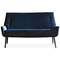 Dark Blue Fabric Upholstery Sofa , Modern Fabric Sofa European Style supplier