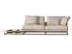 3 Seats Modern Upholstered Sofa With Right Looking Arm And Magazine Rack supplier