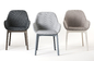Clap Padded armchair / Clap Padded armchair - Fabric &amp; plastic legs - Kartell supplier