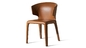 Fully Upholstery Leather Husk Wrap Chair , Modern Chair For Living Room supplier