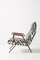 Maura Printed Quentin Fiberglass Lounge Chair With Leather Headrest supplier