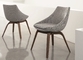Penelope Porada Dining Chairs / Solid Canaletta Walnut Porada Furniture Italy supplier