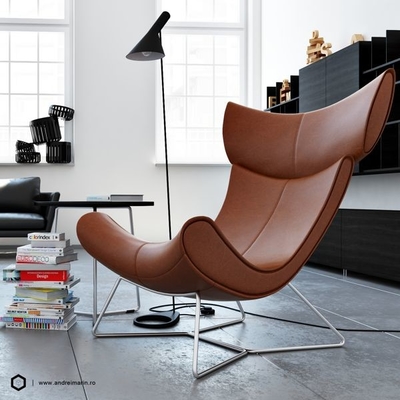 China Replia Henrik Pedersen Boconcept Imola Chair Fiberglass / Leather Comfortable supplier