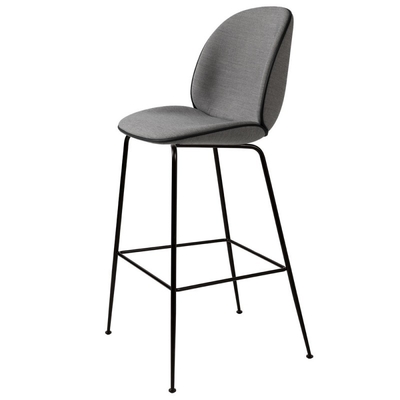 China Beetle Stool Modern Bar Chairs Stainless Steel Powder Coated With Conical Legs supplier