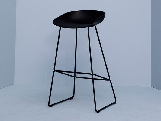China Dining Room Furniture High Bar Stools , Solid Wood Black Hay About A Stool supplier