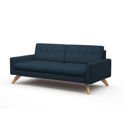 China Luna Sectional Theo Condo Sofa With Solid Wood Legs Durable Simple Shape supplier