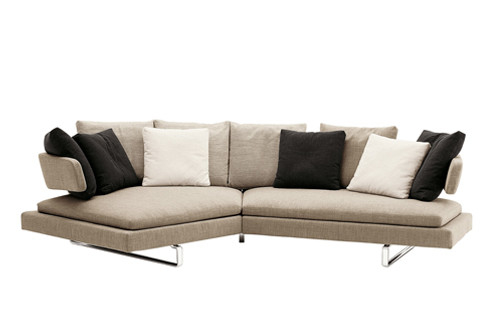 China Sectional Corner Modern Upholstered Sofa Set Solid Wood Frame European Style supplier