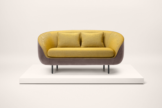 China Fabric Cushion Haiku Low Back Sofa For Living Room 1560 * 880 * 1040mm supplier