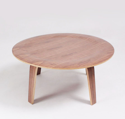 China Molded Plywood Molded Plywood Coffee Table Walnut  Round 87 * 87 * 42cm supplier
