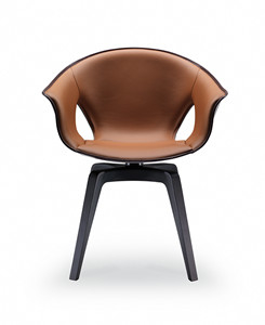 China Replica Fiberglass Poltrona Frau Ginger Chair Designed By Roberto Lazzeroni supplier