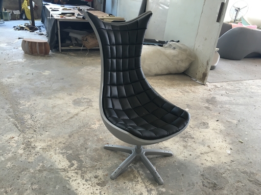 China Black Animal Fiberglass Arm Chair / Living Room Mermaid Tail Chairs supplier