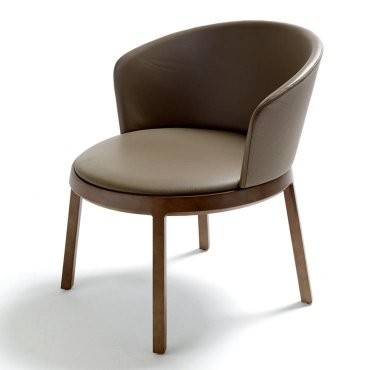 China Brown Aro Fiberglass Lounge Chair Readdresses Round Distinctive Forms supplier