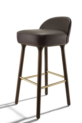 China Beetley Modern Bar Chairs With Robust Wooden Legs 45W × 45D × 97H Cm supplier