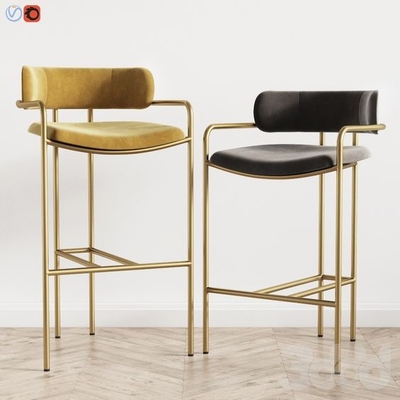 China Lenox Velvet Counter Modern Bar Chairs West Elm Fashionable Design supplier