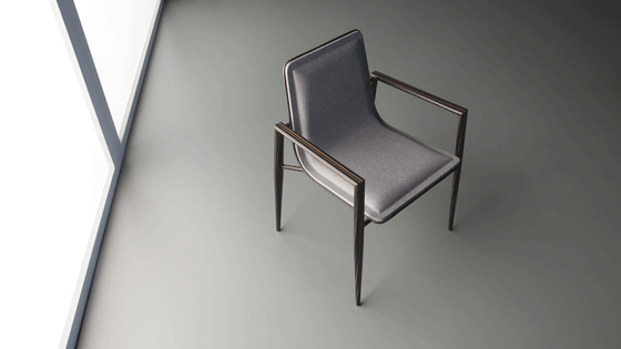 China Antonio Citterio Musa Fiberglass Arm Chair For Maxalto Fabric Material supplier