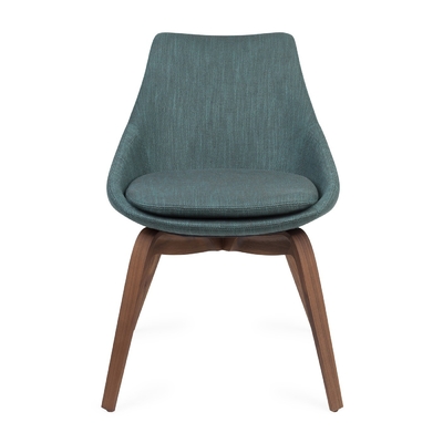 China Penelope Porada Dining Chairs / Solid Canaletta Walnut Porada Furniture Italy supplier