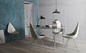 Arne Jacobsen Drop Fiberglass Dining Chair Modern Design For Living Room / Cafe supplier