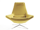 Metropolitan Fiberglass Lounge Chair Swivel High Back Customized Colors supplier
