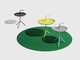Hay Dlm Round Metal Coffee Table Simple Living Room Furniture Optional Colors supplier
