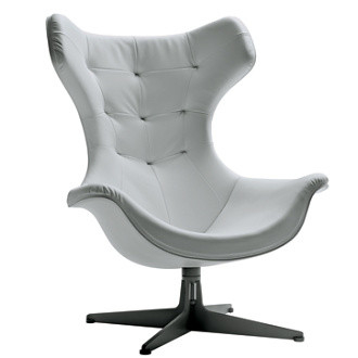 High Back Swan Office Chair , PU Leather Upholstered Arne Jacobsen Swan Chair supplier