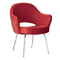 Bent Wood Fiberglass Dining Chair Cashmere Fabric High Density Foam With Multi Colors supplier