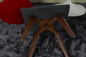 Scoop Shape Fiberglass Dining Chair High Back Wood Legs For Living Room supplier