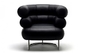Retro Leather Eileen Gray Bibendum Chair , Black Mid Century Modern Furniture supplier