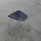 Harry Bertoia Wire Side Chair , Chromed Powder Black Wire Diamond Chair With Pad supplier