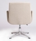Safety Item Adjustable Executive Office Chair , Fabric White Swivel Chair supplier