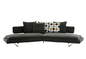 Sectional Corner Modern Upholstered Sofa Set Solid Wood Frame European Style supplier