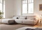 Eiderdown Bag Inside Fabric Corner Sofa , Customize Bosc Duffle Fabric Lounger Sofa supplier