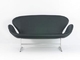 Arne Jacobsen Swan Modern Classic Sofa Leather Double Style 144 * 66 * 78.5cm supplier