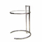 Eileen Gray Glass End Tables Stainless Steel Frame Simple Adjustable Height supplier