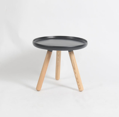 Round Normann Copenhagen Coffee Table , Metal Simple Coffee Table With Wooden Legs supplier