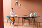 Simple Tweed Living Room Table Sets Wood Split Customizable In Dining Room supplier