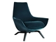 Leather Swivel Armchair With Armrests , Ermes Swivel Chairs For Living Room / Hotel supplier