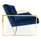 European Style Goldfinger Apartment Sofa Sectional Living Room With Velvet Fabric supplier