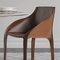 Custom Leather Cover Brizia Chair / Trussardi Casa Bedroom Furniture supplier