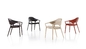  133 Ico Fiberglass Arm Chair With Solid Ash Wood Structure supplier