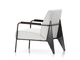 FAUTEUIL DE SALON unique design metal frame customized jean prouve style fauteuil sofa fauteuil de salon for living room supplier