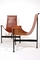 Mid Century Leather Sling Lounge Chair / Modern Contemporary Lounge Chair supplier