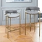 Lenox Velvet Counter Modern Bar Chairs West Elm Fashionable Design supplier