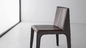 Colombo Oak Mak Fiberglass Dining Chair Padded Brown Faux Leather Seat supplier